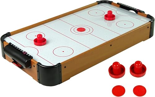 Mini Tabletop Air Hockey Game Electric Hockey Table with Pucks & Pushers