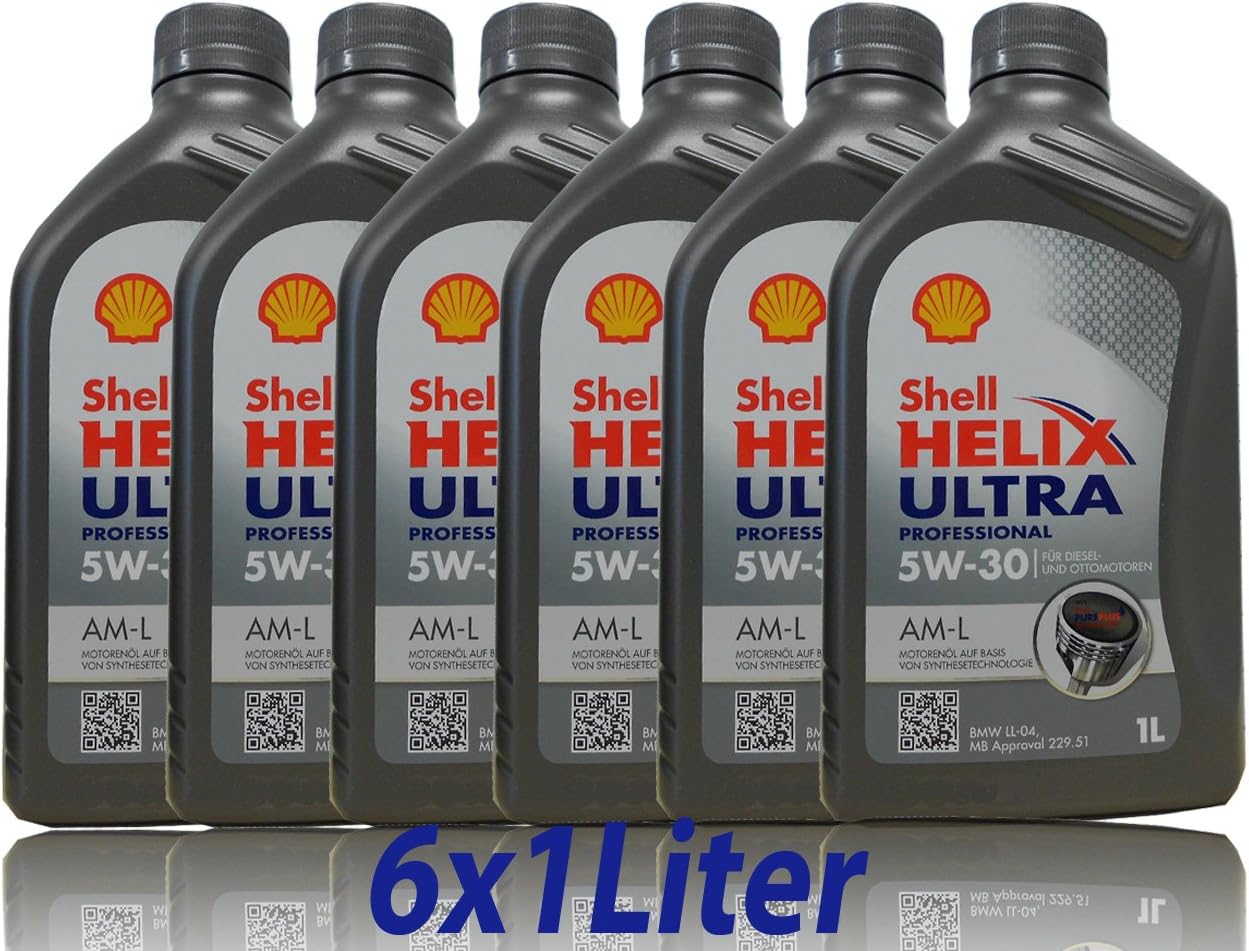 6L 6 Liter SHELL Motoröl Öl HELIX ULTRA Professional AM-L 5W30 für BMW ...