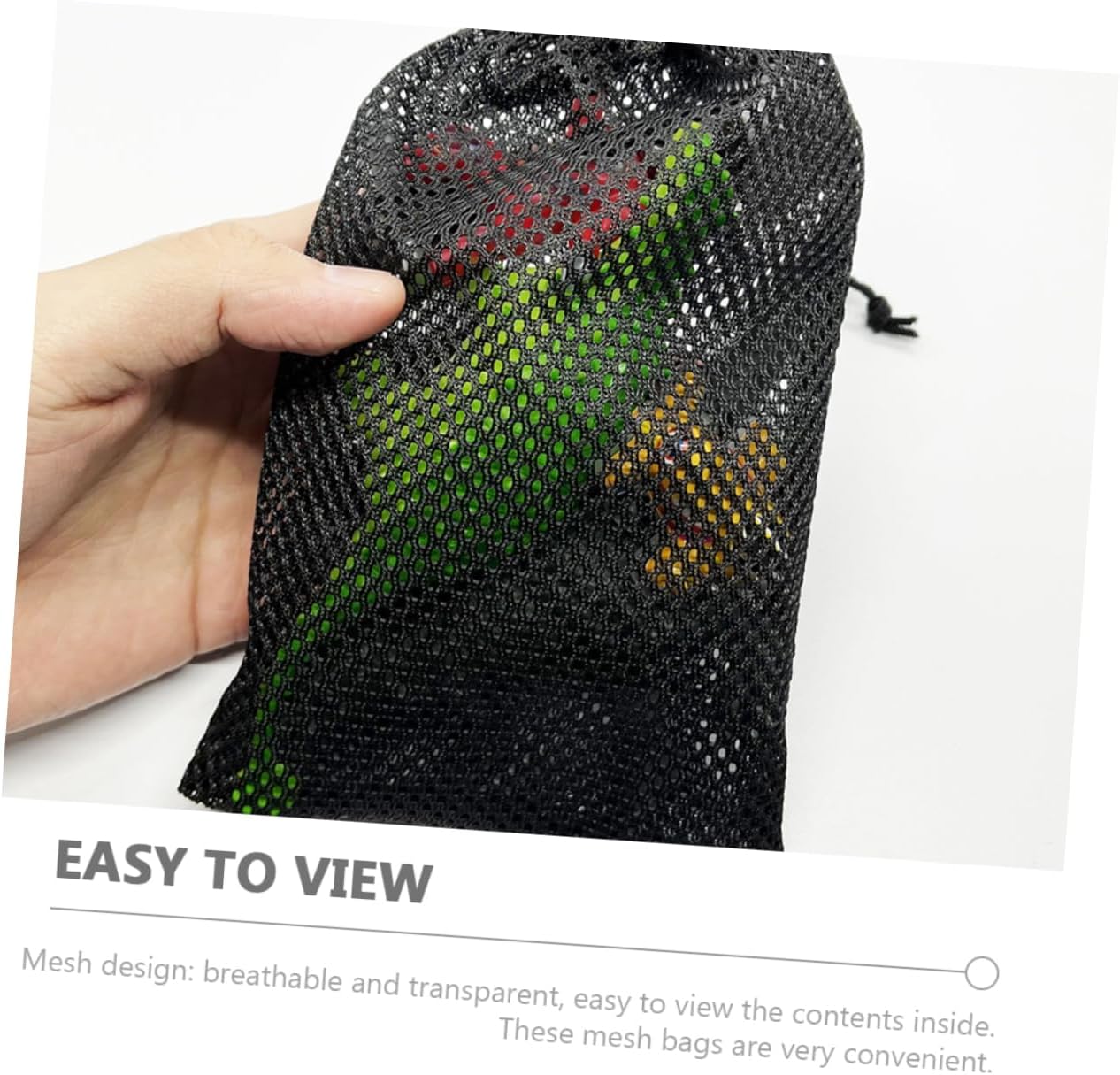 TOYANDONA 32pcs Mesh Storage Bags Drawstring Bulk Bags for Clothes Laundry Fruit Travel Mesh