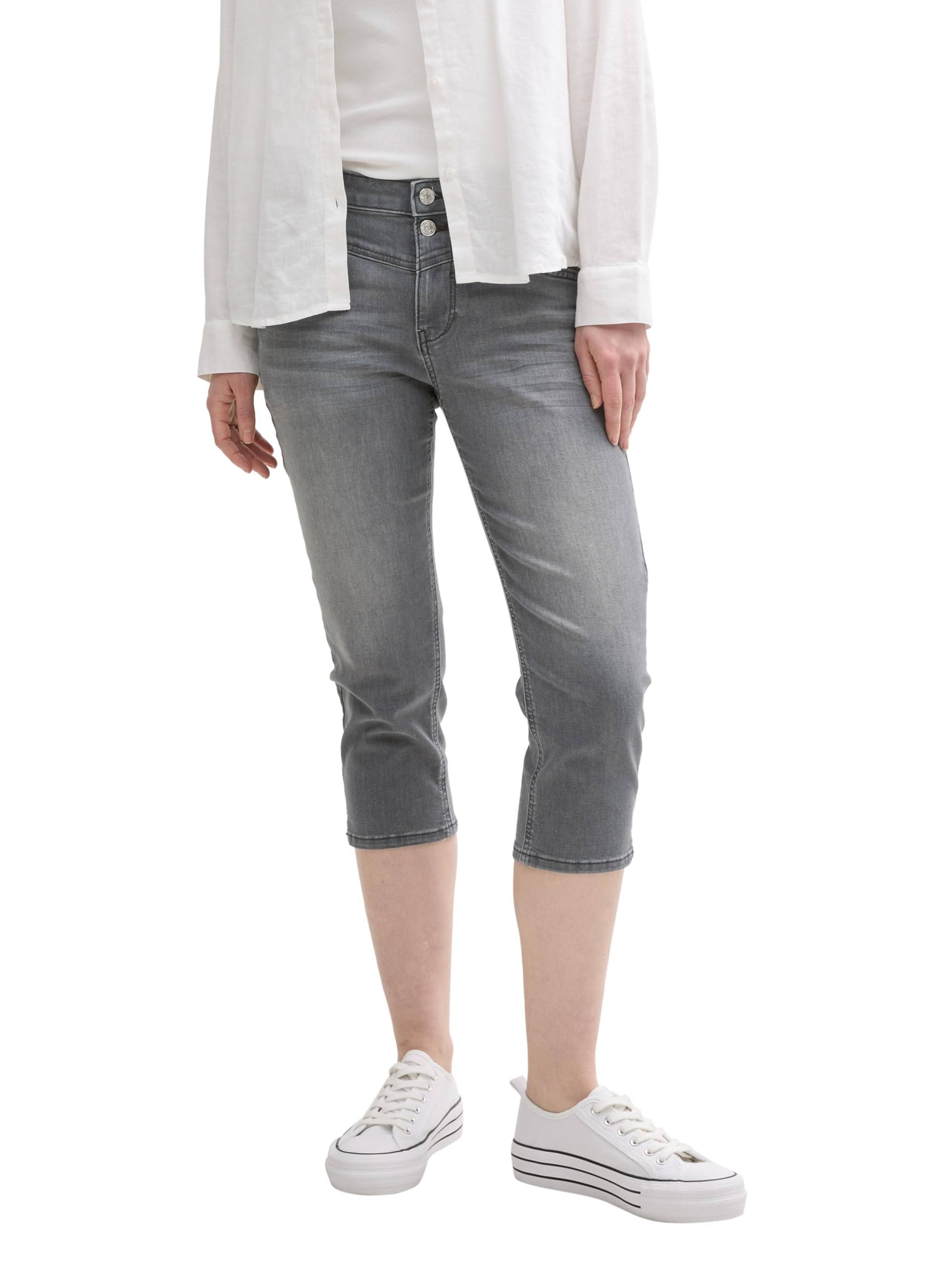 Tom Tailor Damen Kate Slim Capri Jeans