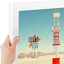 ArtToFrames 20x27 Inch White Picture Frame, This 1.25 Inch Custom Poster Frame is Soft White - Comes with Economy Acrylic and Corrugated Backing (2WOM5179-20x27)