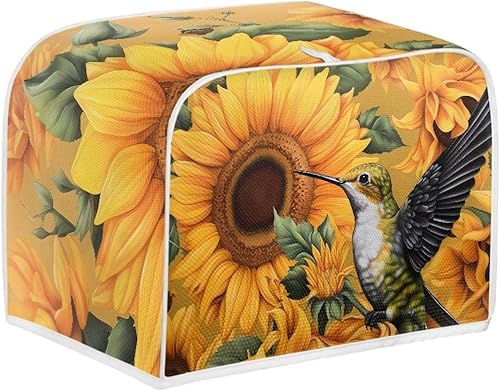 Vista 15 de doginthehole Cubierta para tostadora de libélula para cocina, fundas de electrodomésticos pequeños, estilo bohemio, para microondas, tostadora