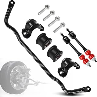 55398938AC Front Stabilizer Bar Kit And K80894 Sway Bar Links Front Sway with PU Bushing Fit for 2009-2010 Dodge Ram 1500, 2011-2018 Ram 1500, 2019-2022 Ram 1500 Classic, OE#55398938AB