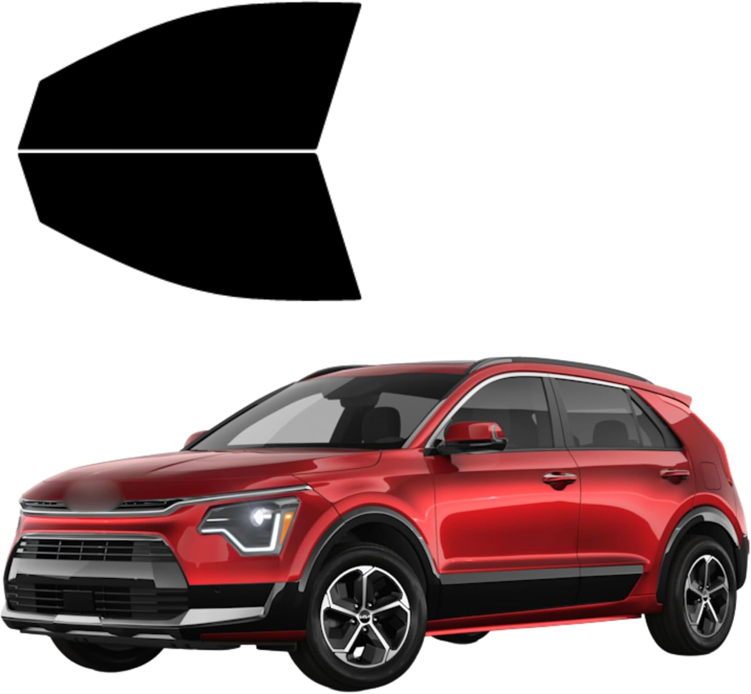 Precut Tint Kit Nano Carbon Film for Kia NIRO 2023-2025 Driver and Passenger Windows Computer Cut to Custom Fit Tucson Windows 2 Pcs Kit (5% All)