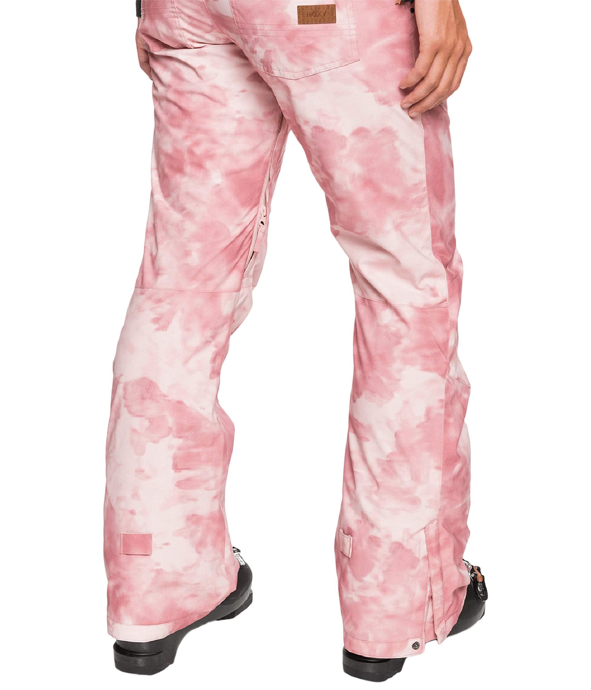 Roxy Nadia Printed Pants Silver/Pink Tie-Dye SM (US 3-5)