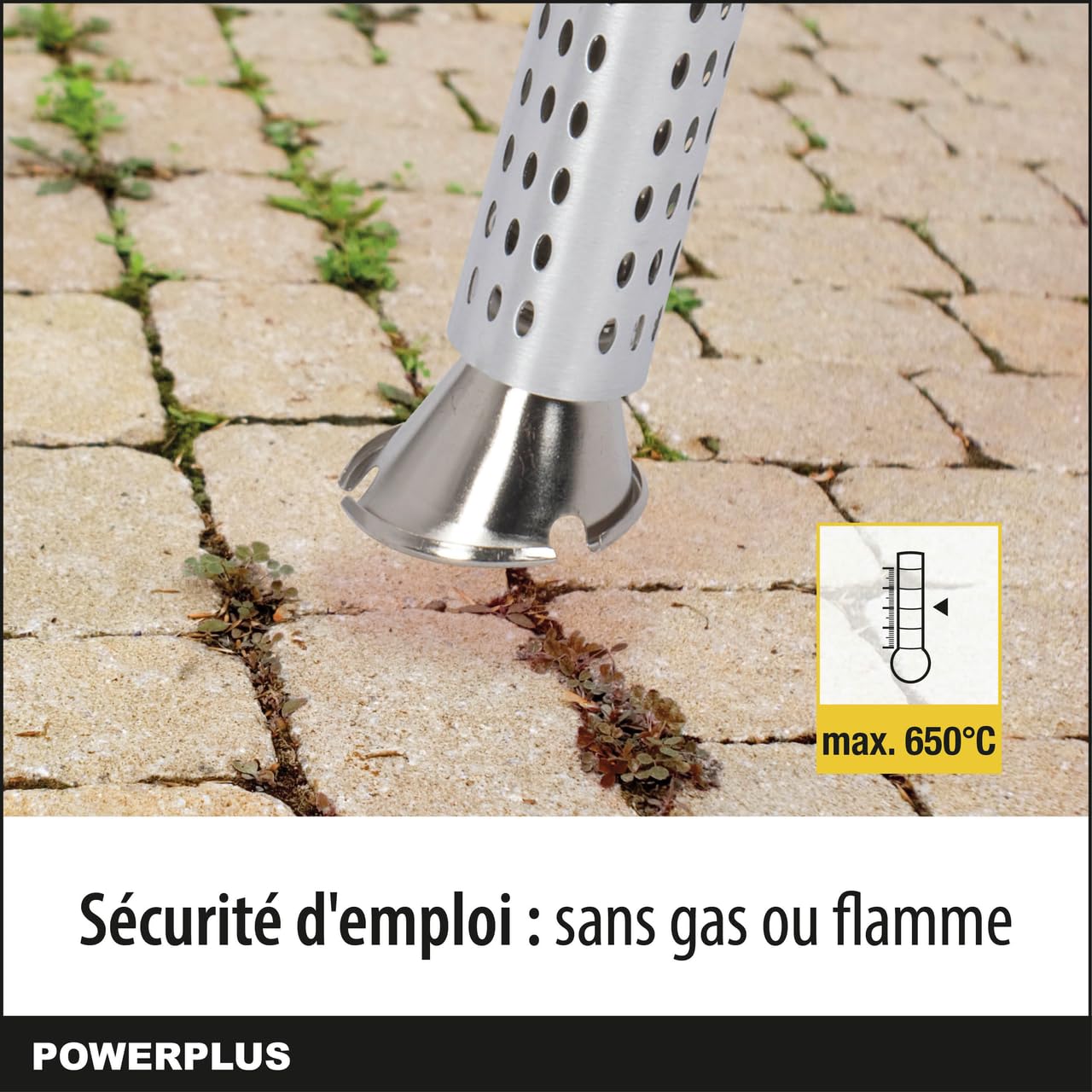 Powerplus Désherbeur Électrique POWXG6601 2000 W 115 cm 650°C