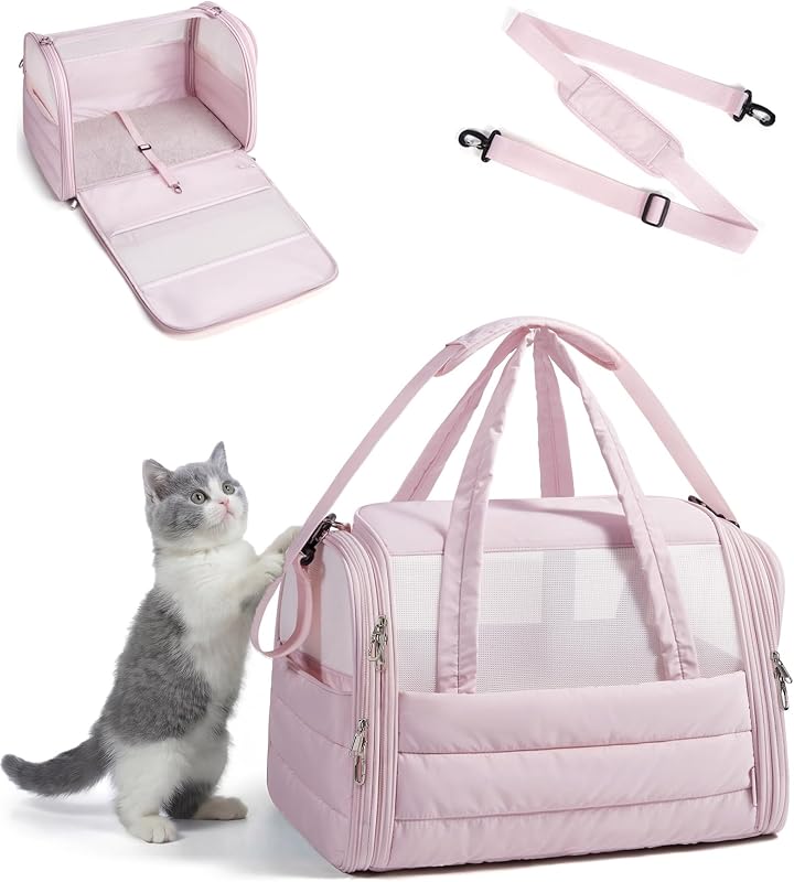 Bolsa de Transporte para Gatos BAGSMART Acolchoada, Dobrável e Impermeável – Modelo BM0602002AN012