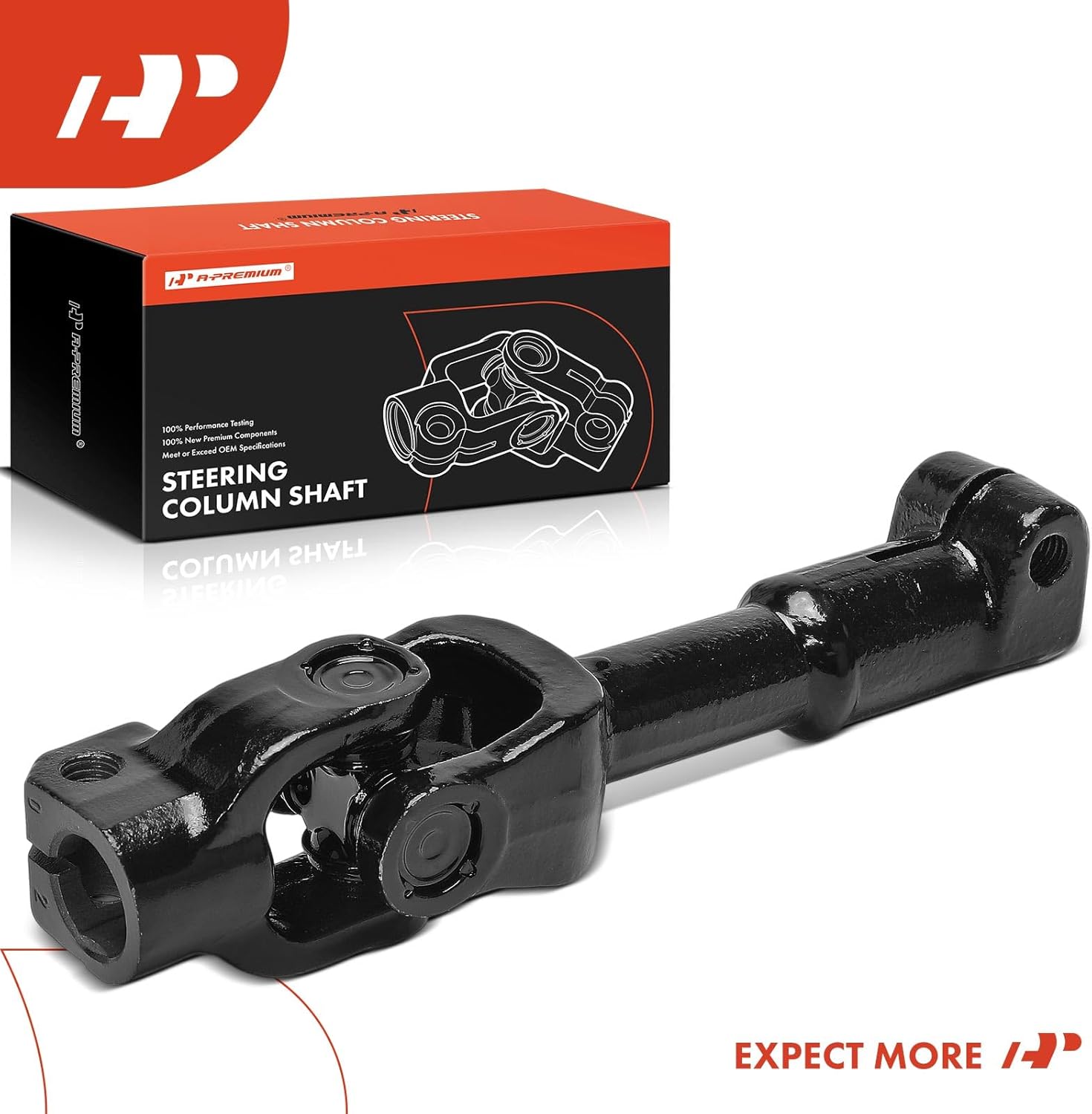 A-Premium Lower Intermediate Steering Shaft Steering Column Shaft Compatible with Dodge Ram 1500 2002-2005 (4WD or RWD), Ram 2500 2003-2005 (RWD Only), Ram 3500 2003-2005 (RWD Only)