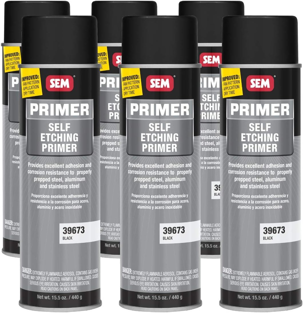 SEM Black Self Etching Primer 15.5 oz. (6/Pack)