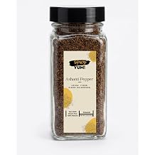 Spicy Yum! Ashanti Pepper Uziza, Iyere, Piper Guineense Ground - 2.5 oz. Glass