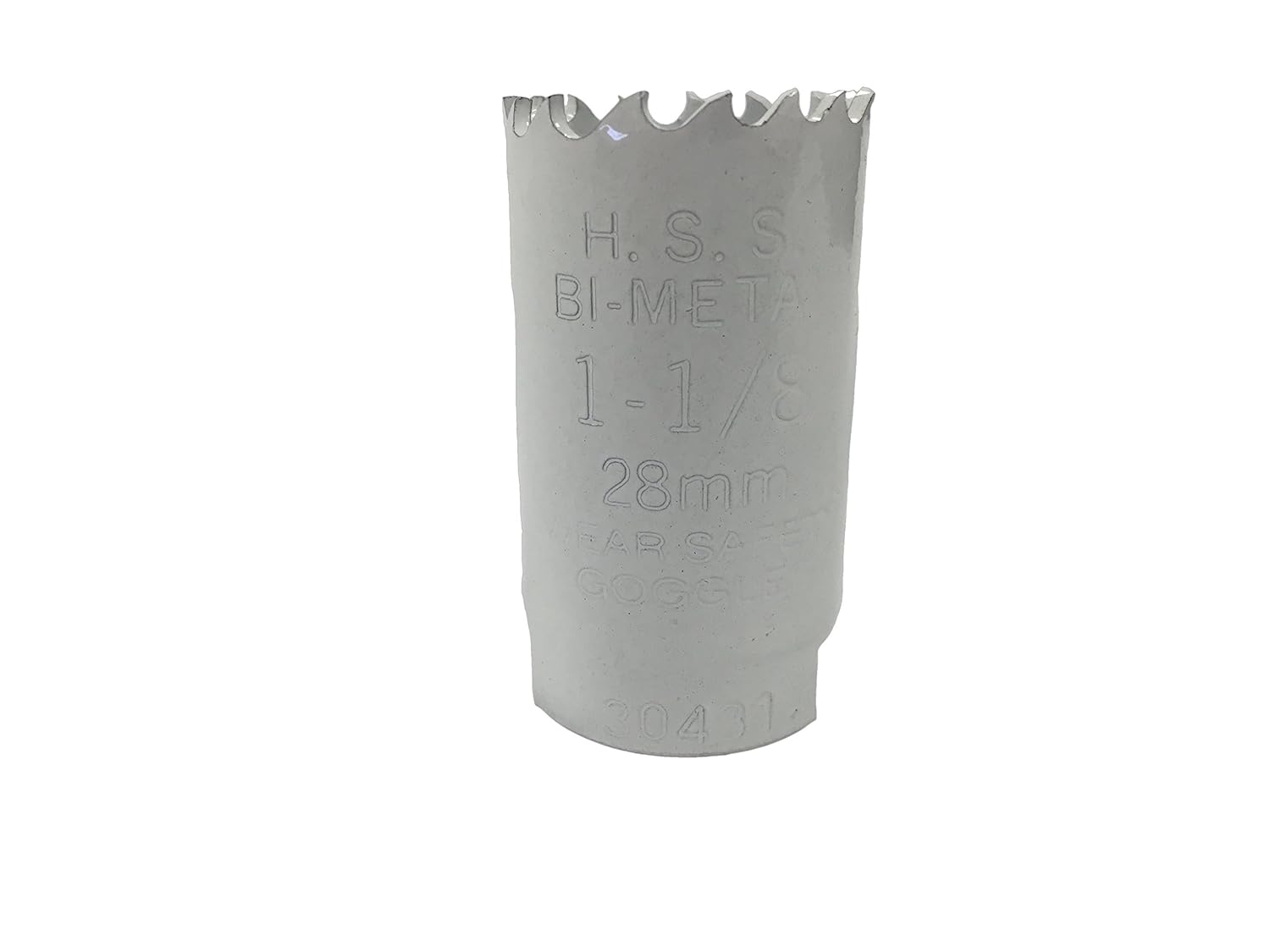 Benchmark Abrasives Bi-Metal 1-1/8" Hole Saw for Wood, Aluminum Metal Sheet Plastic Composite Drywall Hole Saw Repair Tool 1/2" Cutting Depth 4/6 Variable TPI Drill Hole Cutter Plumbing DIY Carpentry