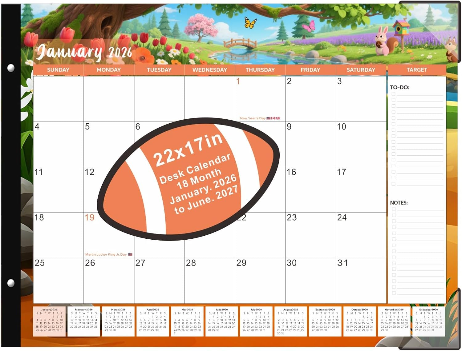 Extra Large Desk Calendar 2026,Big Desk Calendar 2026-2027 22×17,18 Month,January 2026 to June 2027,Suitable For Home, School Or Office, Monthly Planning Calendar,With Plastic Cover Extra Large Desk Calendar 2026,Big Desk Calendar 2026-2027 22×17,18 Month,January 2026 to June 2027,Suitable For Home, School Or Office, Monthly Planning Calendar,With Plastic Cover