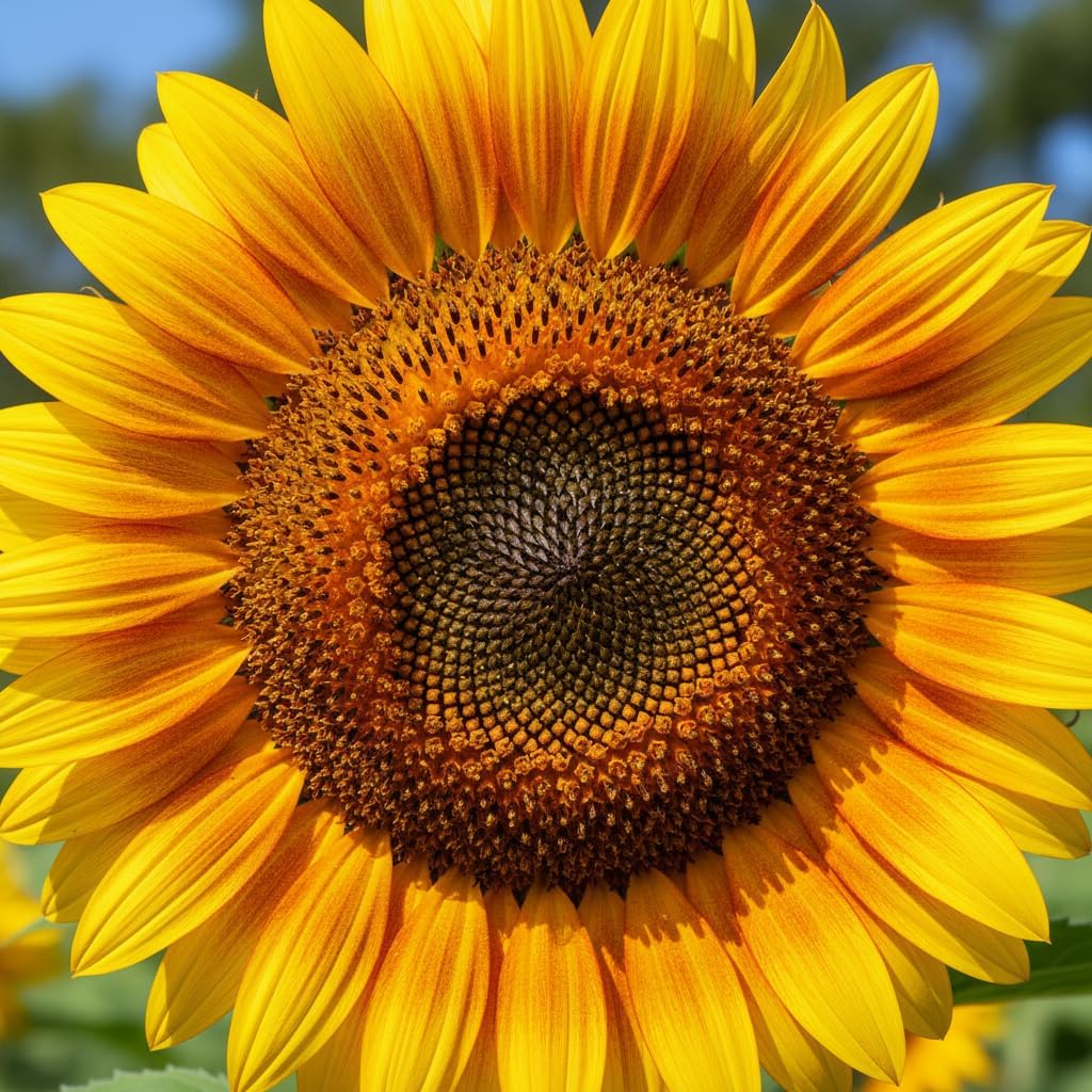 Mammoth Sunflower Seeds for Planting (25+ Seeds) — Giant Sunflowers 9–12 FT — Non GMO Heirloom Seeds — Easy Garden Seeds with Planting Guide