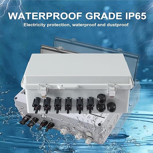 Miniatura 9 de Caja combinadora fotovoltaica caja combinadora solar con 6 cuerdas 15A clasificada fusible de corriente de protección contra sobretensiones y