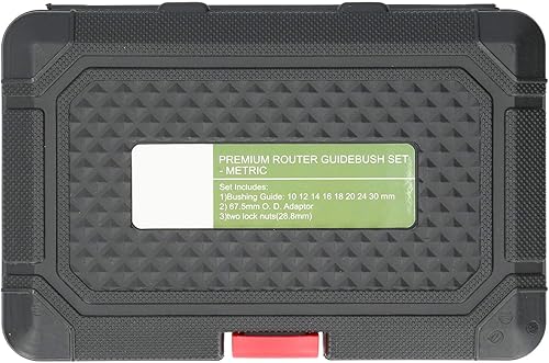 Miniatura 7 de Kit de guía de enrutador, 11 unids/set de guías de enrutador de plantilla de latón, tuercas de bloqueo y adaptador de guía de plantilla, accesorio
