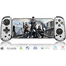 Mobile Gaming Controller for Android & ALL iPhone Series Support USB-C & Wireless Connect PS Remote Player Gamepad for PS5/PS4/Xbox/PC with Hall Joysticks/Turbo/Cloud Game Controller, Plug & Play
