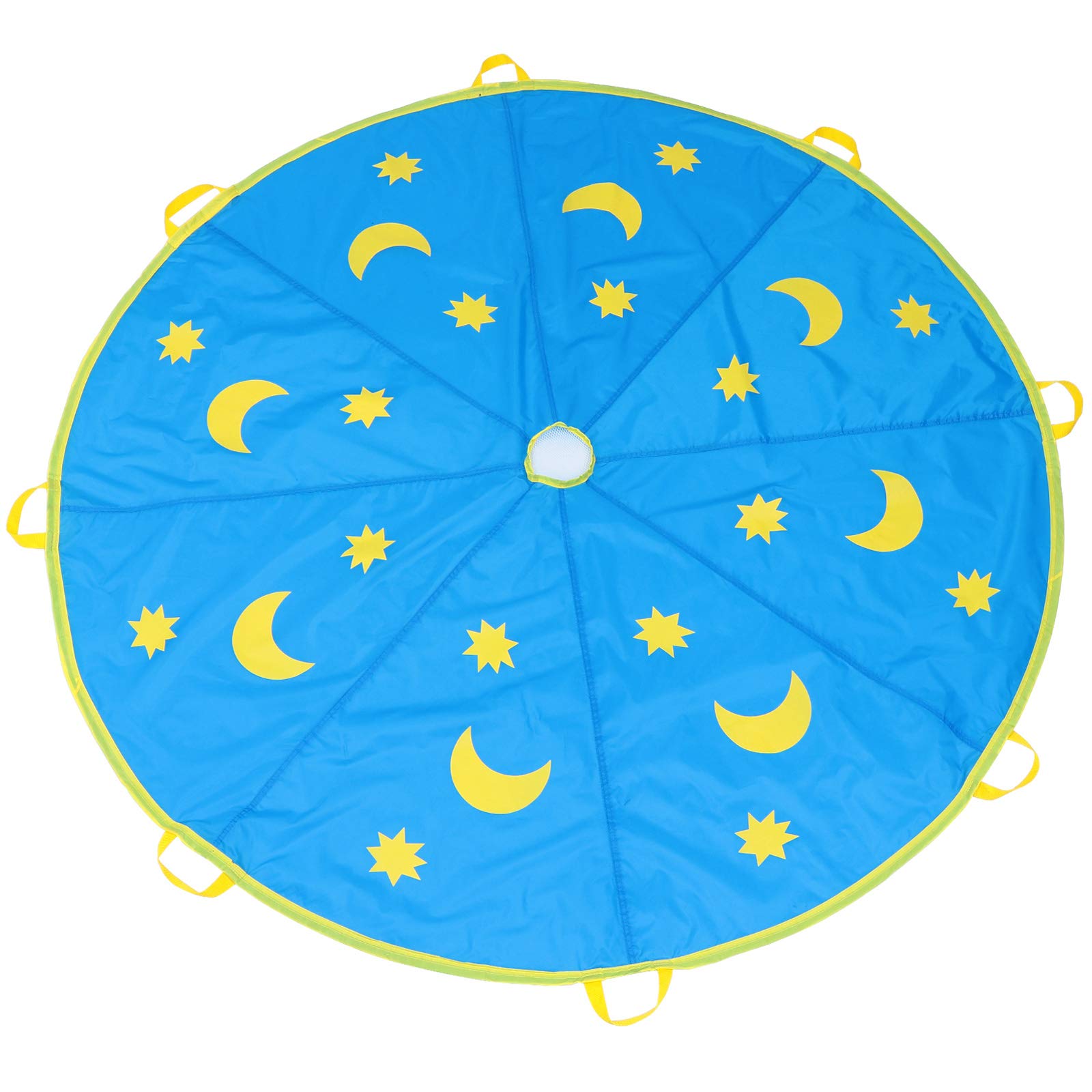 Outanaya Boys and Girls Parachute Toy for Boy Girl Outdoor Play with Big and Firm Polyester Fabric, Eye-catching Design Suitable for Community Events and Healthy Cooperative Style