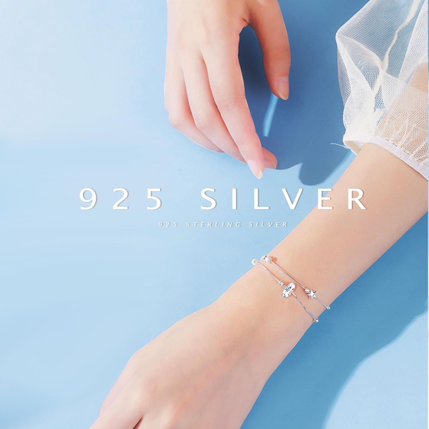 925 Sterling Silver Charms Beads for Bracelets & Necklaces, Vintage Texture Design Circle Shaped Retro Charm for Bracelets, Gifts Jewelry for Women Men - Image 5