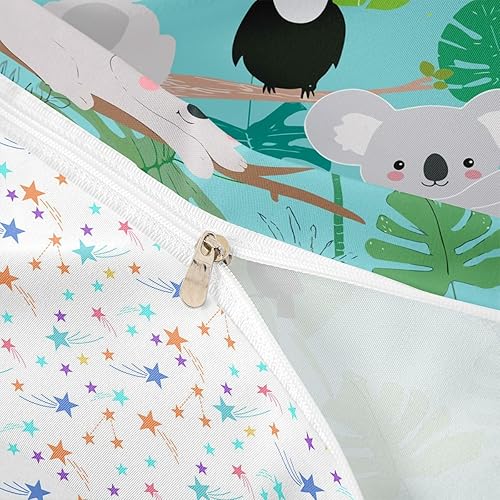 Miniatura 93 de Feelyou Juego de funda de edredón con estampado floral en 3D para niñas y niñas, elegante, con estampado floral morado, romántico, con purpurina