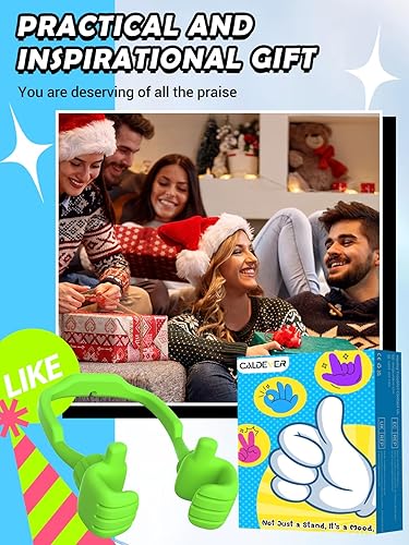 Miniatura 10 de CALDEVER Soporte para teléfono celular para mujer, relleno de calcetines para adolescentes y niñas, soporte ajustable mejorado para escritorio de