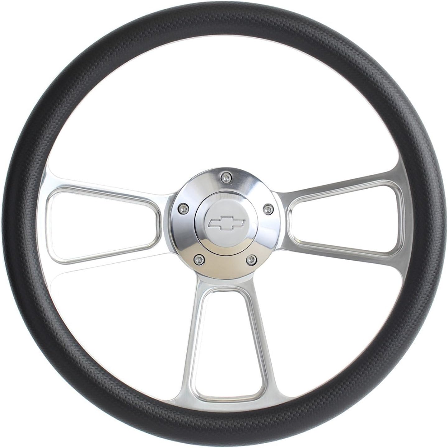 New World Motoring Carbon Fiber Vinyl Steering Wheel 14