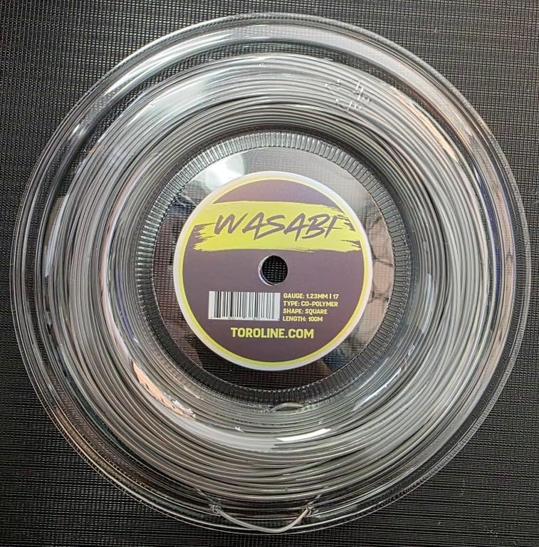 Toroline Wasabi 17 Gauge 1.23mm Tennis String Mini Reel Carbon Gray