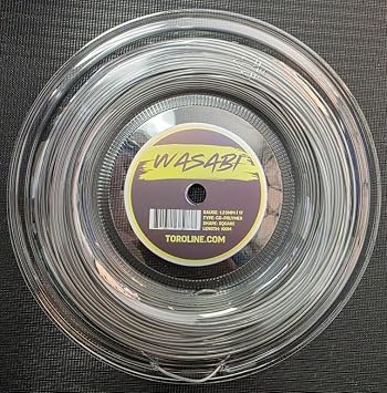 Toroline Wasabi 17 Gauge 1.23mm Tennis String Mini Reel Carbon Gray