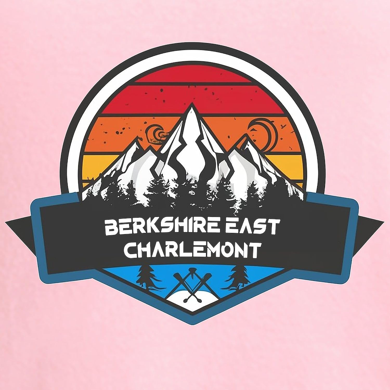 CafePress Berkshire East Ski Charlemont Massachusetts T Shirt Women's Nightshirt, Soft Long Pajama Shirt, Cotton PJs/Pyjamas