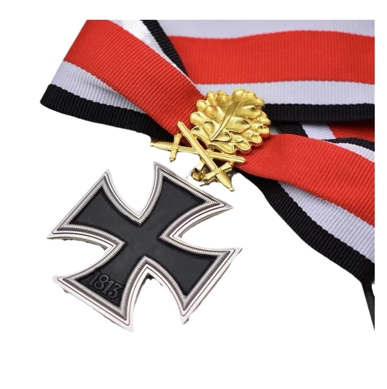 Amazon｜39年版 ドイツ鉄十字章 オークリーフ 金銀ダイヤ騎士勲章 復刻