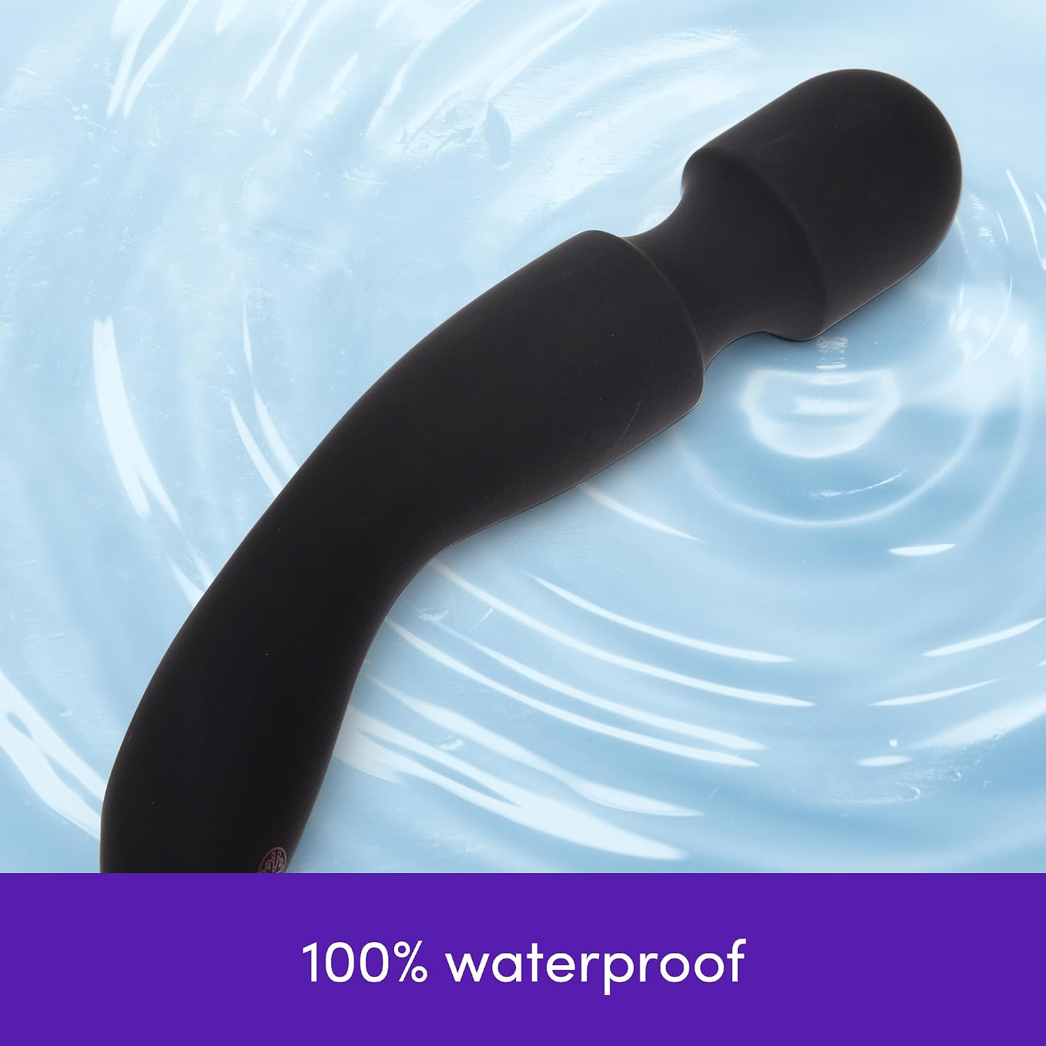 Lovehoney Mantric Cordless Handheld Personal Massager for Women | Rechargeable Back, Neck & Shoulder Wand Massager for Muscle Pain Relief | 7 Powerful Modes & Flexible Silicone Head | Black