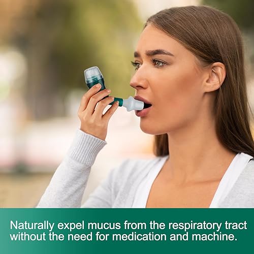 Miniatura 8 de Dispositivo de ejercicio respiratorio Giyosk para los pulmones, dispositivo de expansión pulmonar y alivio de mucosidad, ejercitador de respiración