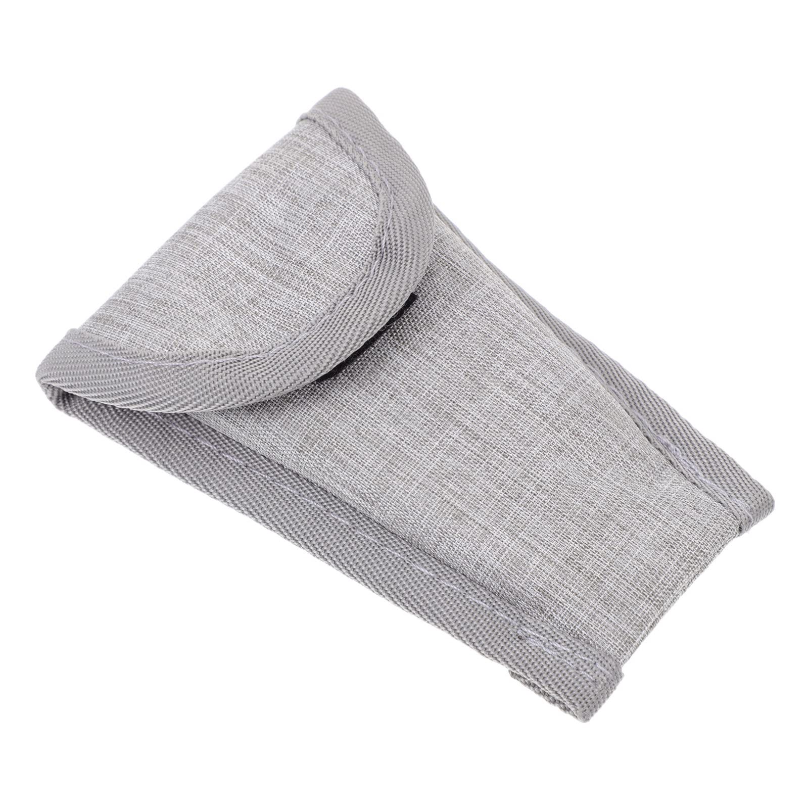 Vaguelly 1 PC Multipurpose Musical Instrument Supplies Bag Grey Simple Flute Head Guzheng Nail Storage Compact Design for Durable Material for Use