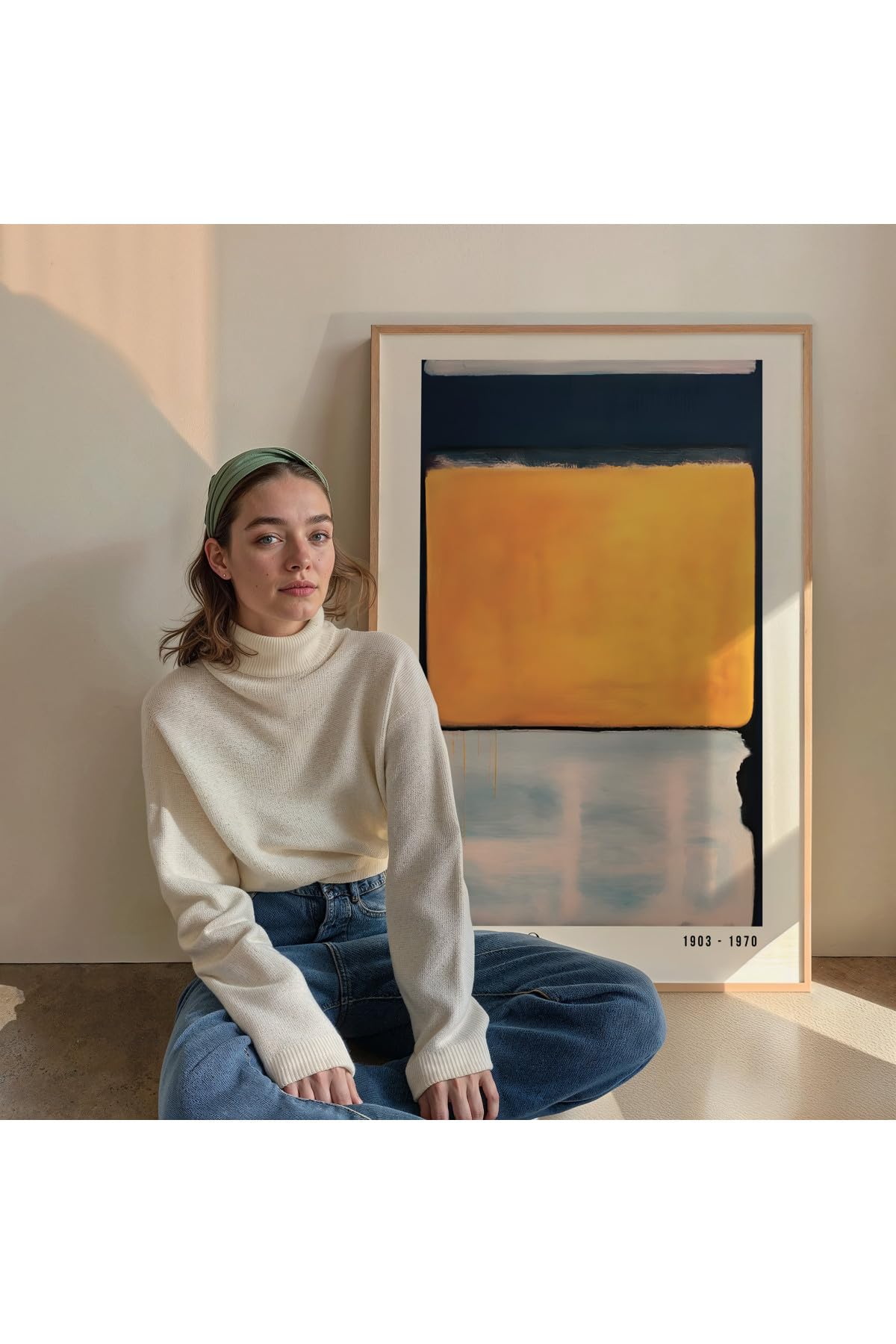 Fark Tanıtım Rothko Çerçevesiz Poster, Modern Dekoratif Çerçevesiz Poster, Tablo, Rothko-4, 21 x 30