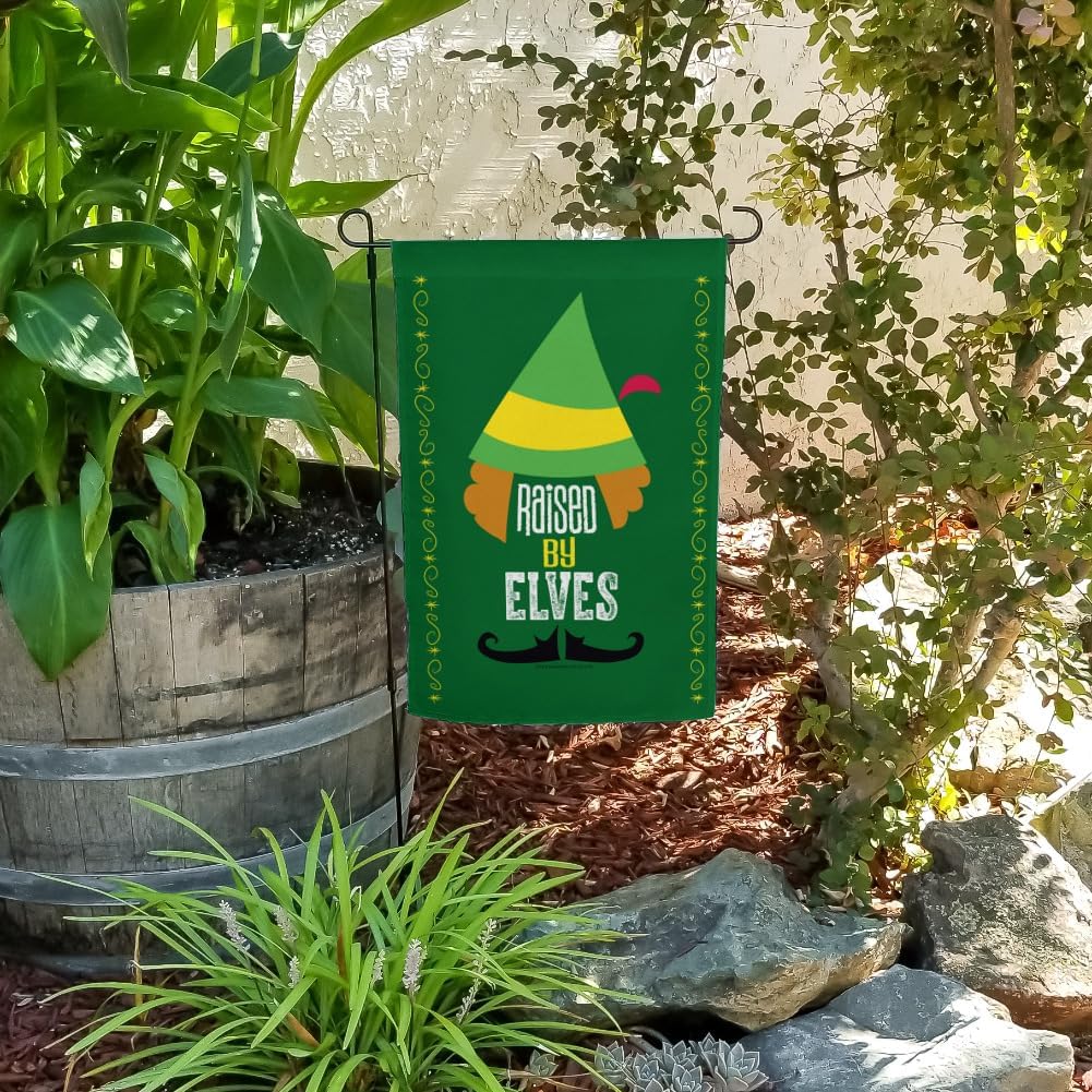 Elf Movie Raised by Elves Garden Yard Flag