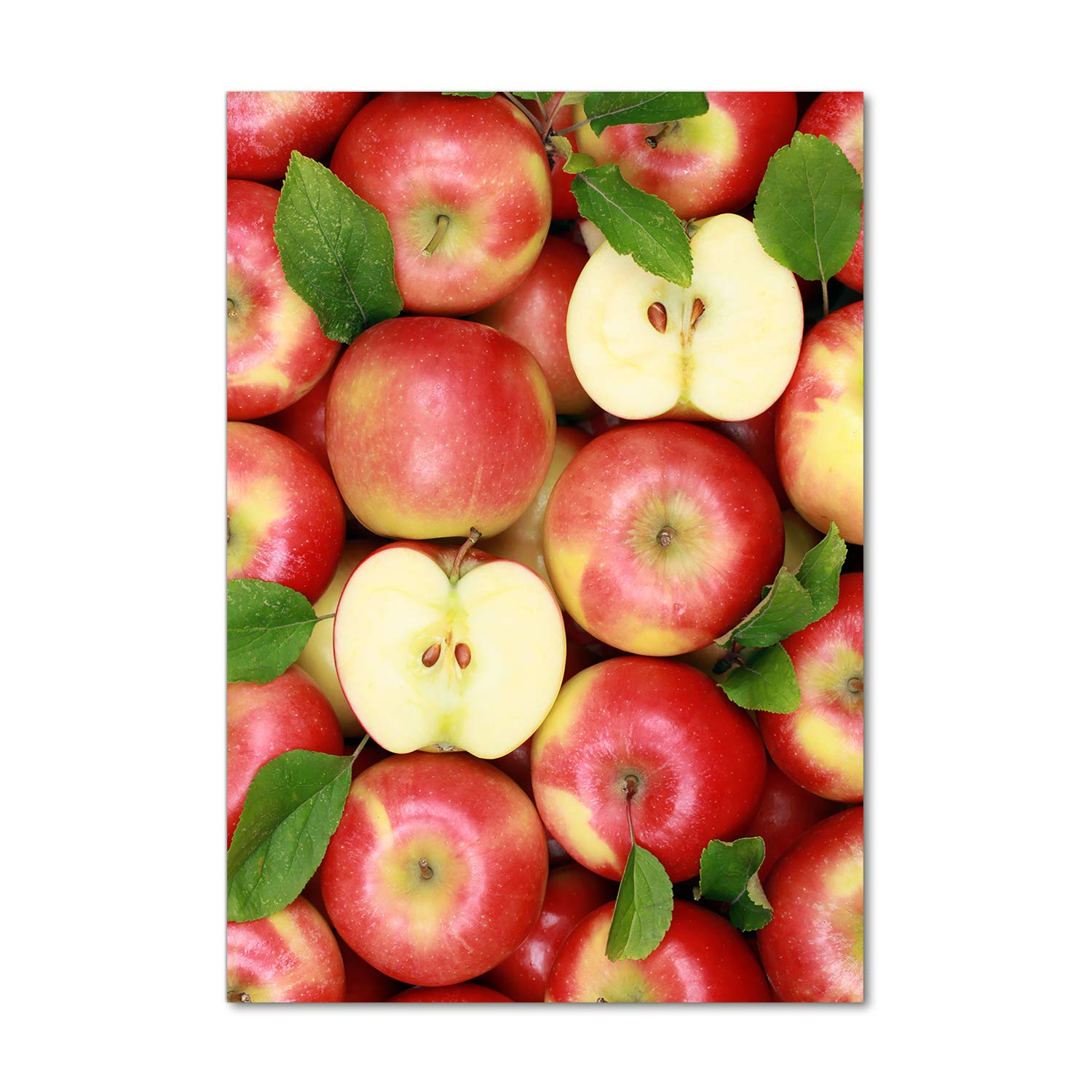 Impression sur verre acrylique 70x100 Tulup | Tableau mural art déco cuisine pommes rouges