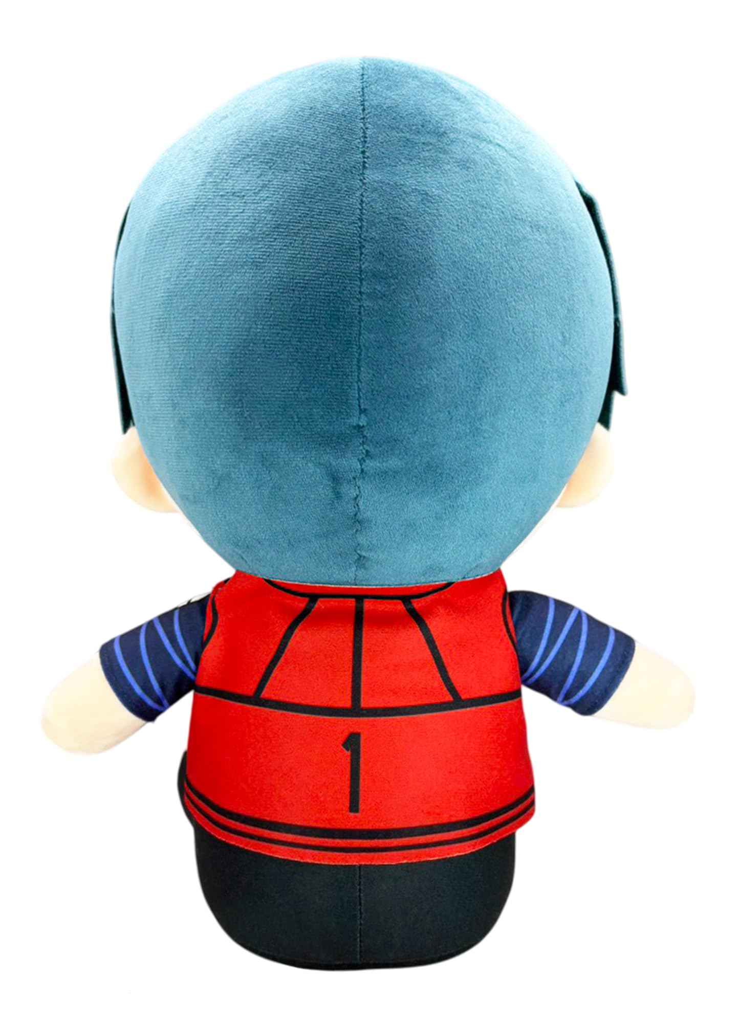 Great Eastern Entertainment Blue Lock - Itoshi Rin Team Red #1 Uniforme de peluche sentado de 12 pulgadas de alto