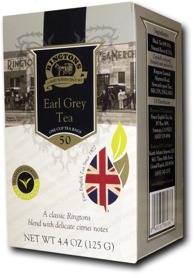 Ringtons Tea, Earl Grey Tea, 50 Tea Bags