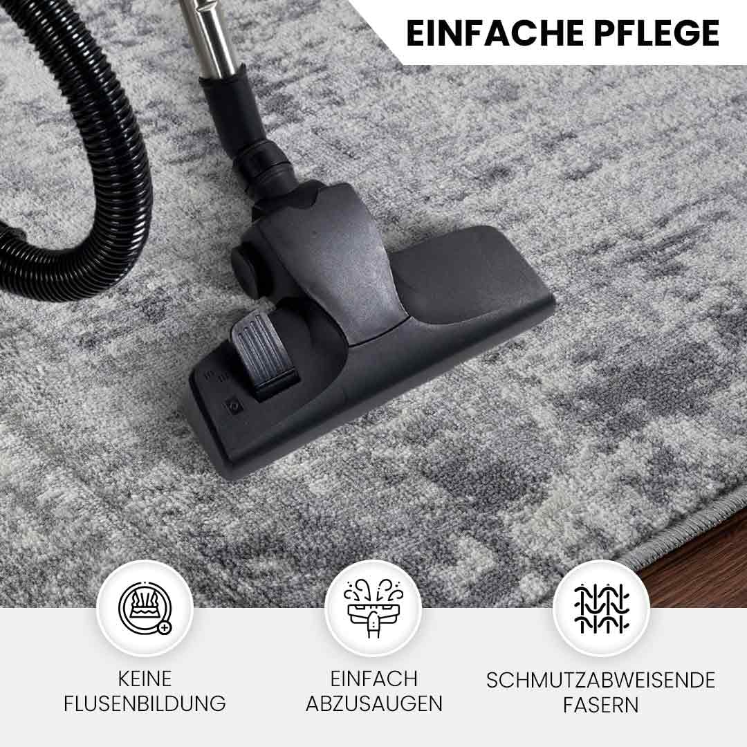 Livabliss Wamba Kampen Teppich 120x170 cm – Grau, Elfenbein