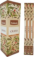 Incenso Indiano Tulasi Cravo - Prosperidade e Fortuna Cx.12un.8v.