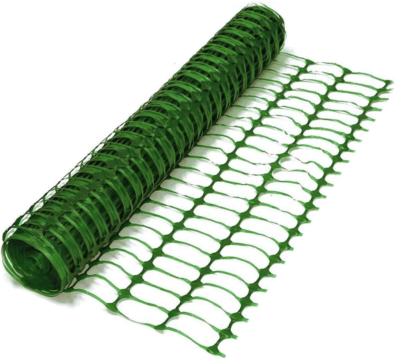 Oypla SafeNet Heavy Duty Green Safety Barrier Mesh Fencing 1mtr x 50mtr