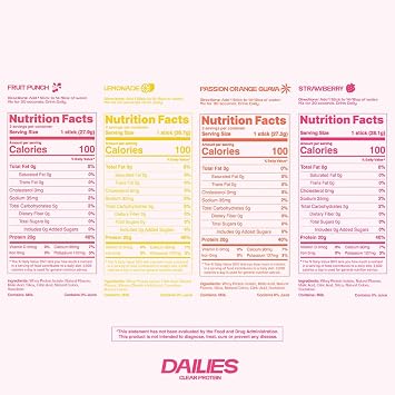 DAILIES Clear Protein Variety Pack, 8 On the Go Stick Packs