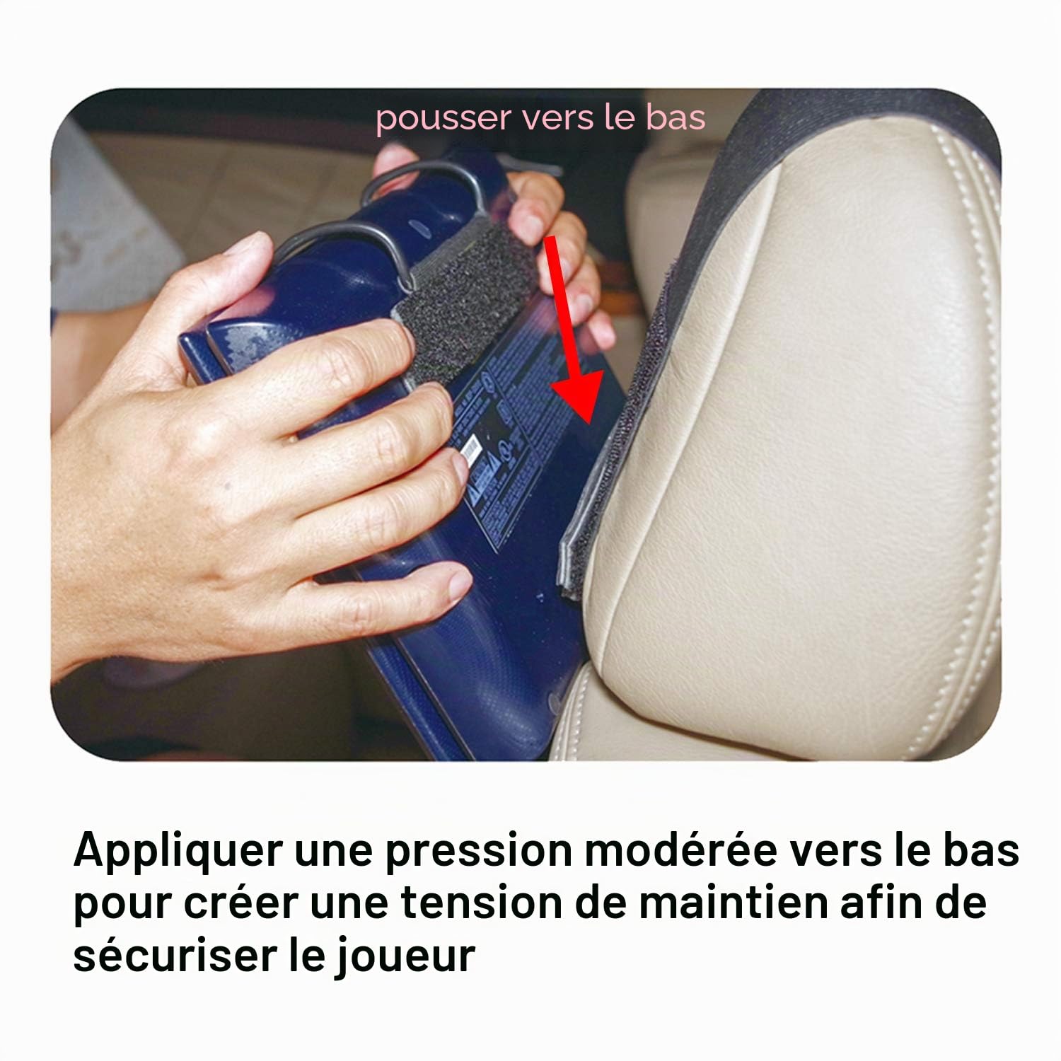 Support Appuie-tête Voiture Universel pour Lecteurs DVD Portables à écran Inclinable de 7 à 10 Pouces - 2 Pièces (n'inclut pas de lecteur DVD)