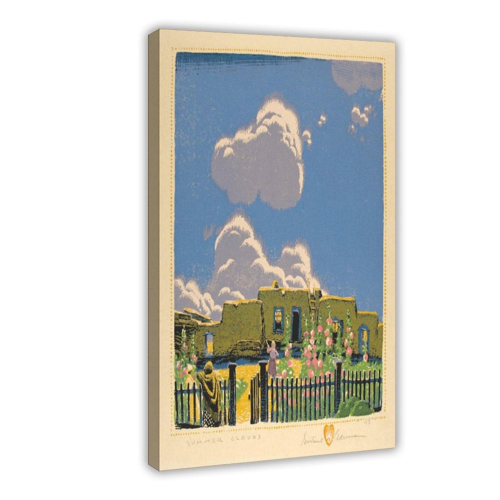 Impression sur toile Gustave Baumann de qualité musée déco murale de salon épurée - 8
