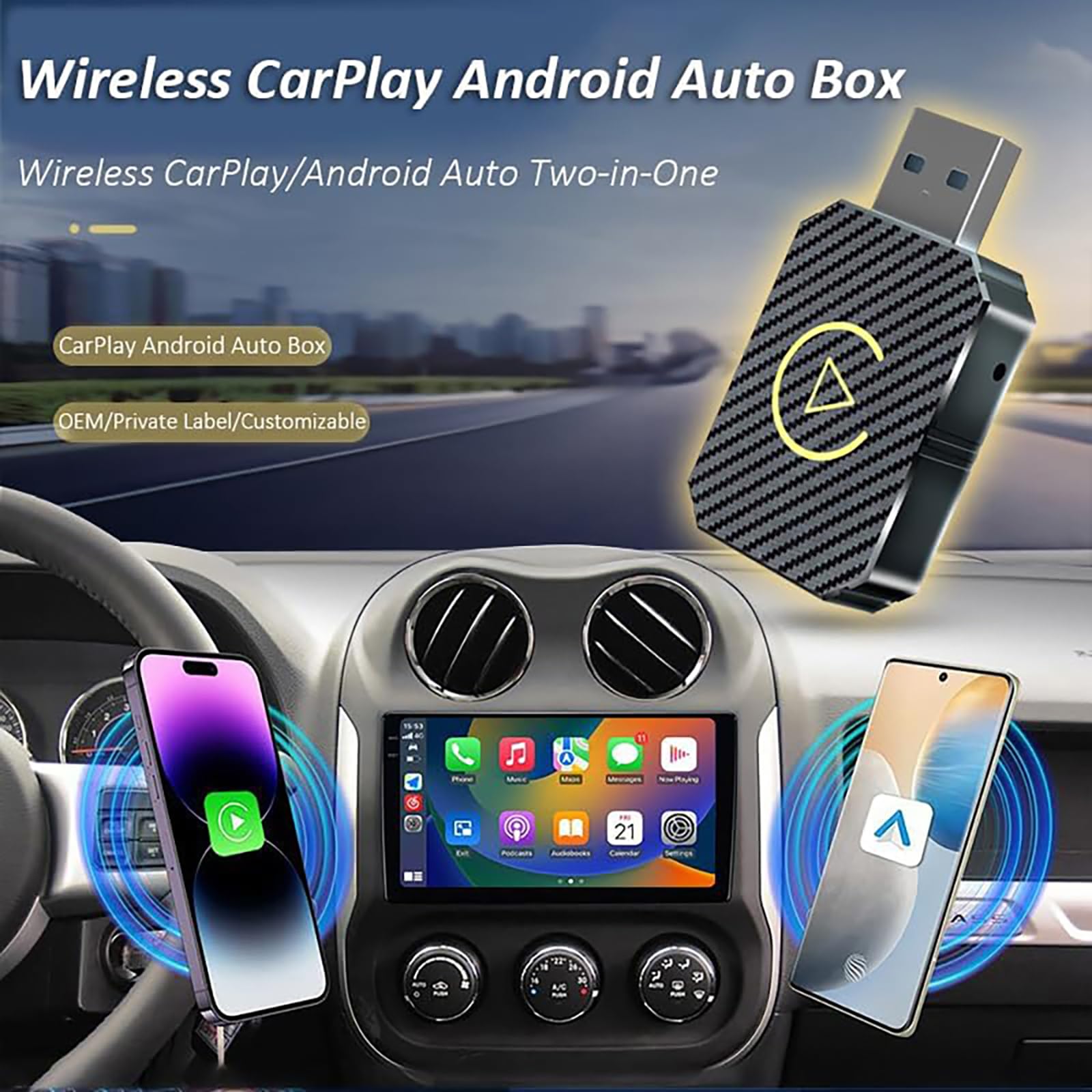 Adattatore CarPlay Wireless per Ford Maverick 2022-2024