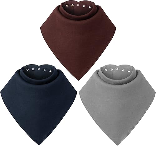 Baby Noah Adult Drool Bib for Special Needs, 3 Pack Large Elderly Bandana, Teen Bib for Women Men, Soft Absorbent Set for Kid