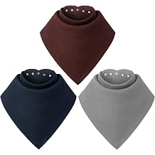 Baby Noah Adult Drool Bib for Special Needs, 3 Pack Large Elderly Bandana, Teen Bib for Women Men, Soft Absorbent Set for Kid