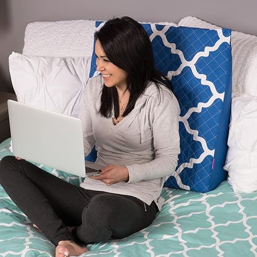 Miniatura 6 de HealthSmart Premium - Funda para cuña de cama hipoalergénica y ultrasuave, 555-9038-2400, Cubierta, Azul Marroquí, 1