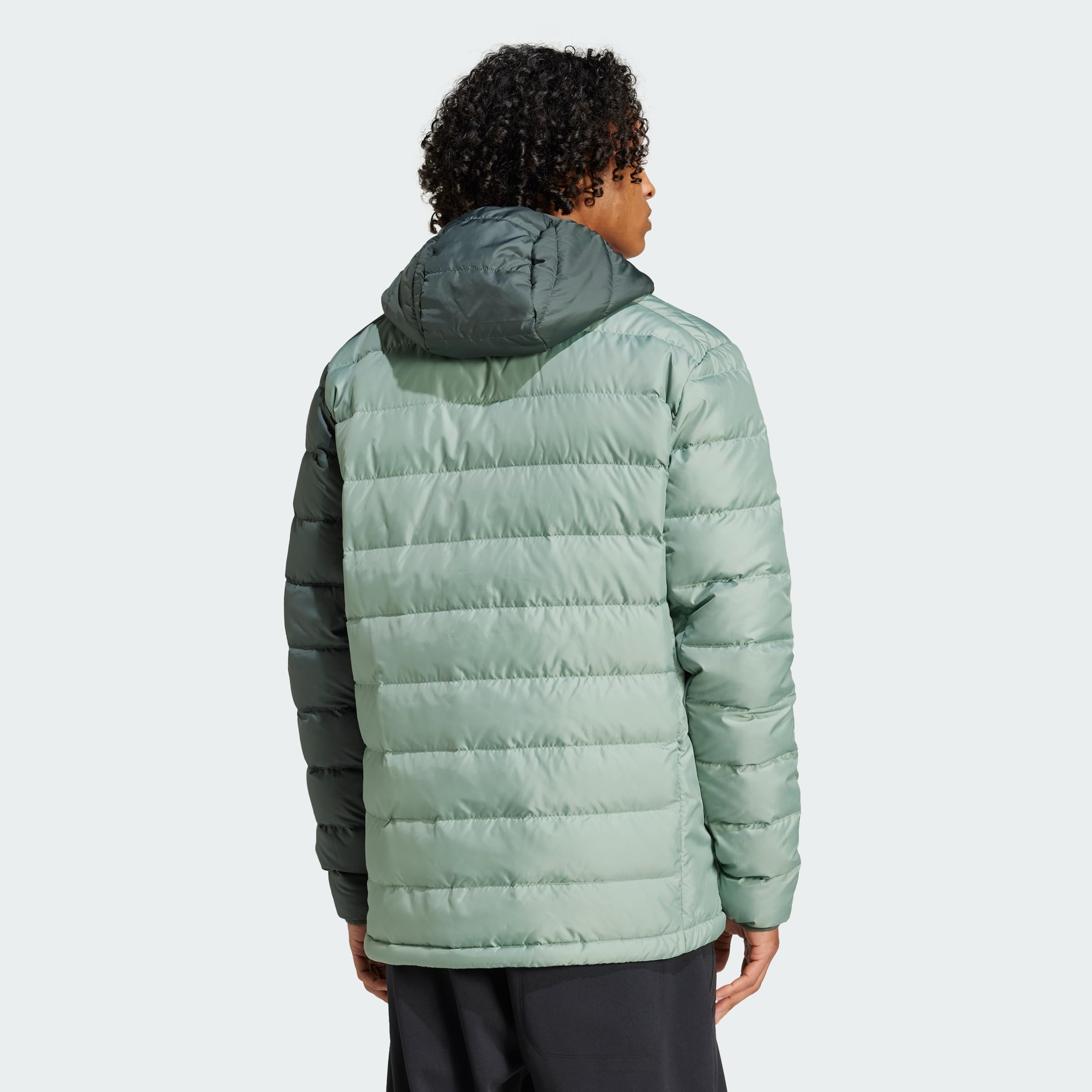 adidas Men's Chaqueta con capucha Terrex Multi Light Down