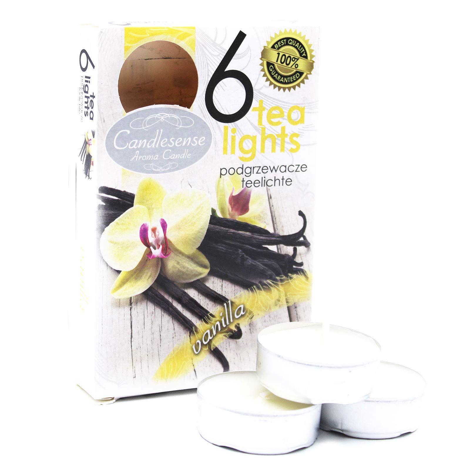 Candlesense Vanilla Set Of Scented Tea Lights 6Pk (7 Varieties) (Vanilla)