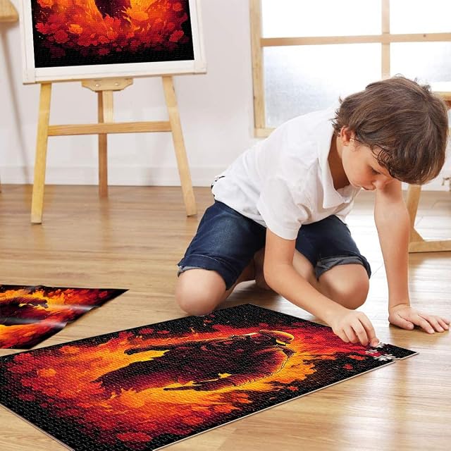 Foto 4 de 6 de Puzzles de 1000 Piezas para Adolescentes Llama de Bombero Entrena tu Cerebro y Tus Manos Cada Pieza es única…